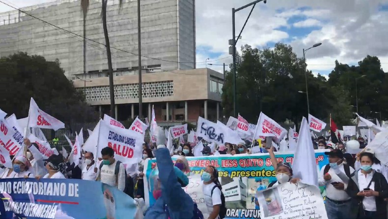 La reunión de esta semana ha estado precedida por jornadas de protestas por parte del sector médico ecuatoriano frente al Gobierno de Moreno.