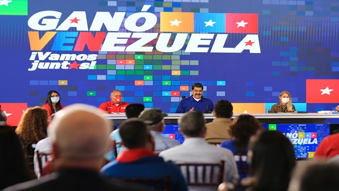 En referencia a las elecciones de este 6 de diciembre, Nicolás Maduro dijo que fue la primera elección del país en pandemia.