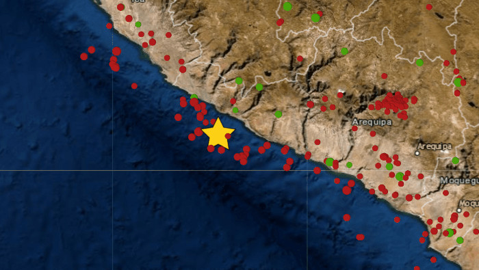 El viernes pasado Perú fue sacudido por cuatro sismos de magnitudes entre 4.5 y 3.6.