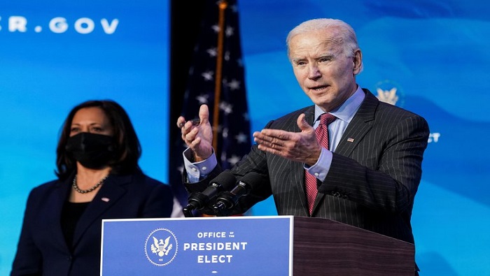 El presidente electo Joe Biden declaró que sus prioridades serán el control del coronavirus, la vacunación y la reactivación económica.