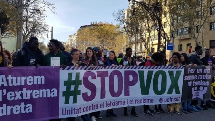 Los manifestantes denunciarán que el partido español de ultraderecha 