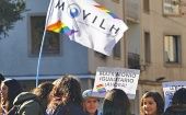 El movimiento cuestionó el estancamiento en el Congreso del proyecto por el matrimonio igualitario, "solo se funda en la ignorancia, prejuicios, homofobia o fanatismo", apunta el Movilh.