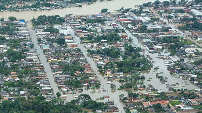 Al menos 10 ciudades del estado brasileño de Acre han sido afectadas por las inundaciones.