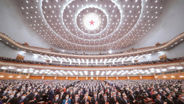 Los trabajos del máximo órgano legislativo del gigante asiático tienen lugar en el Gran Palacio del Pueblo, en Beijing.