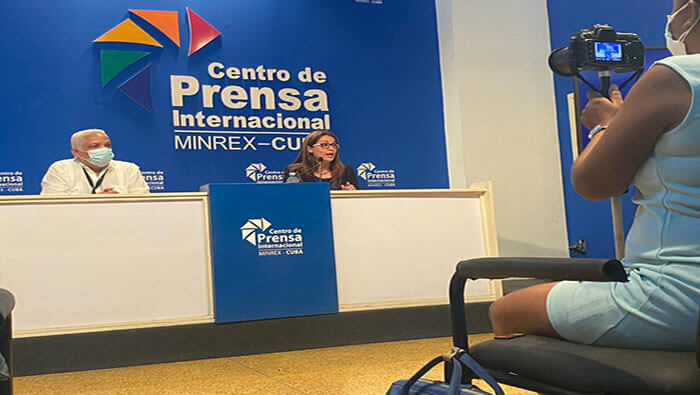La directora de Comunicación de la Cancillería, Yaira Jiménez, ofreció detalles sobre la operación contra Cuba.