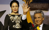 President Lenin Moreno (R) and his wife Rocio Gonzalez (L), Ecuador.