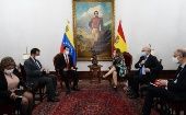 La diplomática del reino de España visita Venezuela como parte de su recorrido por otros países de América Latina.