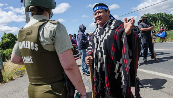 En el último año se ha incrementado la represión contra los mapuches.