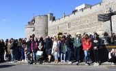 Se observó un minuto de silencio fuera del Castillo de Windsor durante el funeral del príncipe Felipe.