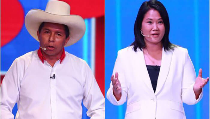 Pedro Castillo y Keiko Fujimori se medirán el domingo 6 de junio en la segunda vuelta electoral.