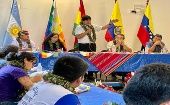 Además de movimientos populares de países como Argentina, Ecuador y Bolivia, Venezuela participa con representantes de su Cancillería.