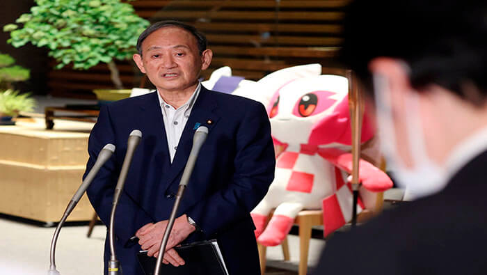 El primer ministro japonés, Yoshihide Suga, indicó que la medida afectará a la capital Tokio y a las regiones de Osaka, Kioto y Hyogo.