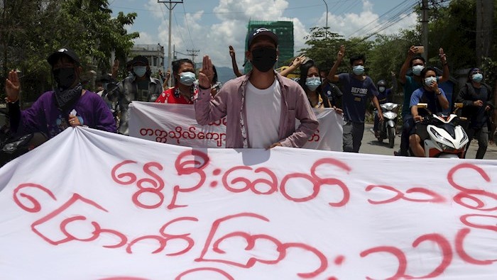 La ciudad de Mindat estará bajo la ley marcial junto a otras seis barriadas de Rangún, dominadas por los militares.