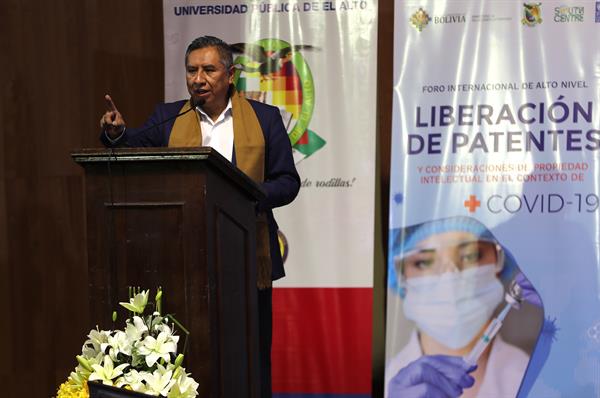 Bolivia ha sido uno de los países abanderados en la campaña por la eliminación de las patentes para las vacunas anticovid.