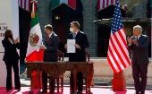 Kamala Harris afirmó que junto con México están entrando en una "nueva era" tras la reunión con el presidente mexicano.