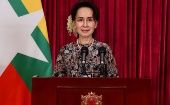 Aung San Suu Kyi se encuentra bajo arresto domiciliario desde la asonada militar del pasado 1 de febrero contra el gobierno myanma.