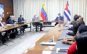 El viceprimer ministro cubano, Ricardo Cabrisas Ruiz también se reunió con el vicepresidente sectorial de Obras Públicas y Servicios, Nestor Reverol. 