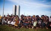 Representantes de los pueblos indígenas se han movilizado para expresar su contundente rechazo a la iniciativa que modificará la demarcación de sus tierras.
