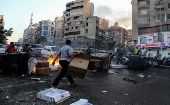 En las ciudades de Beirut y Nabatiye se reportaron bloqueos de rutas y quema de neumáticos y otros objetos.