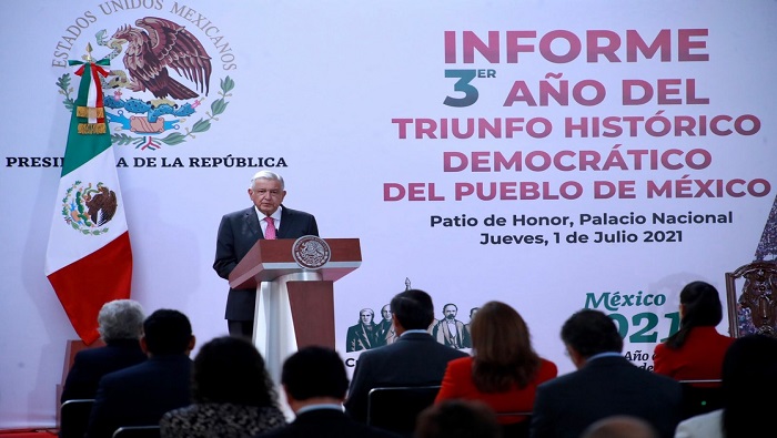 En el informe sobre su gestión en los últimos tres meses, el Presidente de México también informó sobre signos positivos de la economía.