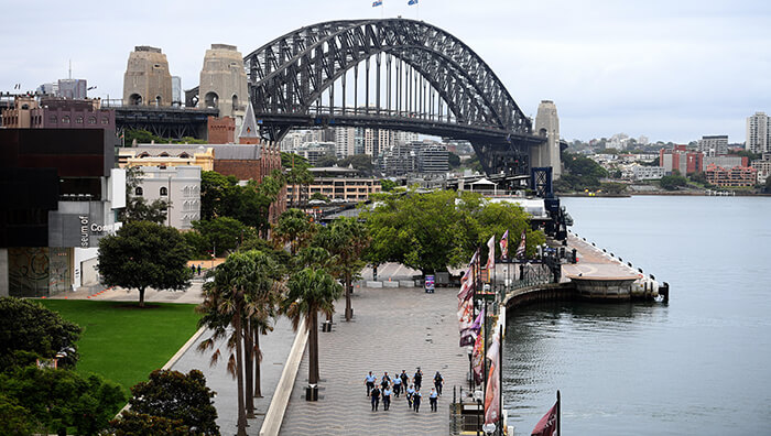 La ciudad de Sydney se encuentra en confinamiento hasta el 9 de julio, debido al brote vinculado en su gran mayoría a la variante Delta.