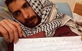 Tras 61 días de huelga de hambre en una prisión israelí, el joven palestino el joven Ghazanfar Abu Atwan presenta un mal estado de salud.