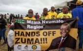 En la provincia de Kwazulu-Natal, donde el expresidente Jacob Zuma fue encarcelado el jueves, estallaron manifestaciones el viernes y el sábado, confirmaron fuentes policiales.