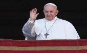 Esta es la primera aparición pública del Papa Francisco desde su operación de colon el pasado domingo.