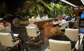 El canciller participó en un comparencia especial del Gobierno de Cuba, encabezada por el presidente Miguel Díaz-Canel.