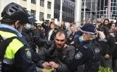 Las manifestaciones también se repetieron en Melbourne, donde seis personas fueron detenidas, según informaron fuentes policiales.