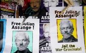 Assange permaneció asilado en la embajada de Ecuador en Londres de 2012 a 2019.