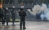 Las fuerzas del ESMAD colombiano han sido señaladas como los responsables de la violencia contra los moviemientos sociales en protestas.