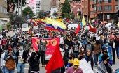 Citizens protest agaisnt President Ivan Duque, Colombia, Aug. 26, 2021. 