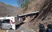 El accidente se habría producido por un despiste del conductor, indicó la policía peruana.