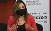 La viceministra de Comunicación de Bolivia, Gabriela Alcón, reveló que casi el 40 por ciento de la población vacunable tiene el esquema completo en el país.
