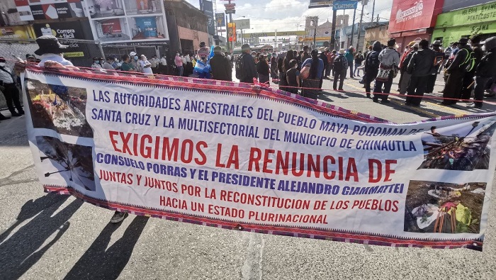 En las últimas semanas se registraron movilizaciones en varias localidades del país para exigir la renuncia del presidente Alejandro Giammattei.