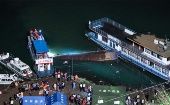 Las autoridades chinas inician las investigaciones para saber las causas del naufragio en el río Zangke.