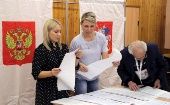 A polling station in Moscow, Russia, Sept. 19, 2021.
