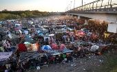 Haitian migrants, Del Rio, Texas, U.S., Sept. 2021