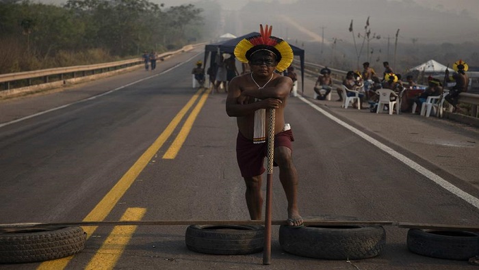 Hace poco menos de un mes, cientos de indígenas se manifestaron en Brasil contra medidas del llamado Marco temporal.