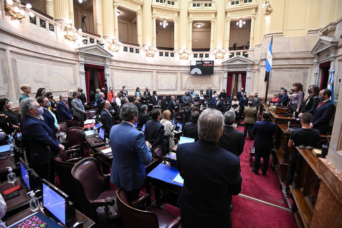 La declaratoria fue aprobada unánimemente por los 58 representantes de todas las bancadas políticas argentinas.