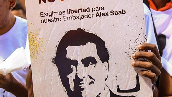 Tras conocerse las torturas a las que fue sometido Alex Saab, centenares de venezolanos se concentraron en Caracas para exigir su liberación.