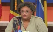 La dirigenta de Barbados indicó que se deben crear estrategias para enfrentar la situación climatológica. 