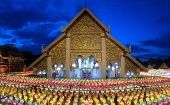 Provincia tailandesa de Lamphun celebra el Festival de Linternas