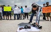 Periodistas exigen al gobierno del estado de Guerrero el esclarecimiento del crimen contra Alfredo Cardoso.