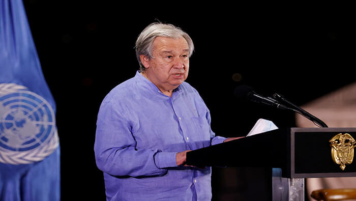António Guterres se solidarizó con los excombatientes, lideres sociales y demás víctimas de ataques por  grupos armados irregulares.
