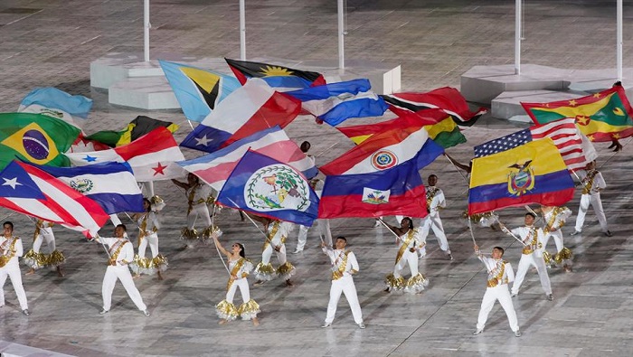 Una colorida ceremonia cultural signó la inauguración de la cita deportiva, a la que asisten delegaciones de 41 países.
