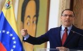 Tras su designación como candidato en defensa del proyecto político del bolivarianismo, Jorge Arreaza, agradeció la confianza al GPP y al Partido Socialista Unido de Venezuela (PSUV).