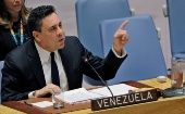 El embajador de Venezuela ante la ONU  señaló que la decisión del organismo es un triunfo del pueblo soberano contra las agresiones de EE.UU.