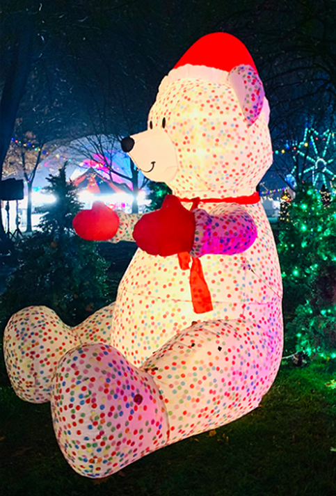 Quienes asistan al festival también tendrán la oportunidad de tomarse fotos con Santa, osos polares grandes, en árboles iluminados y en los diversos espacios del evento.